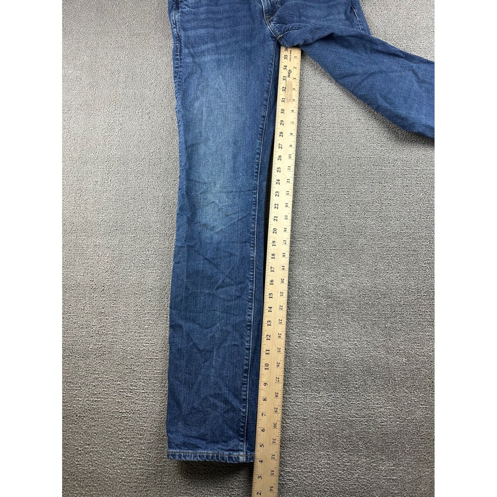 J.Crew 484 Jeans Men 30x34 Blue Slim Tapered Denim Cotton Blend Stretch 5-Pocket - Picture 8 of 14